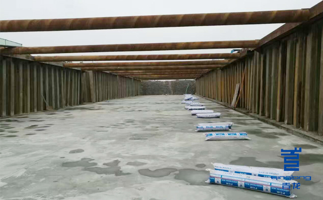 綜合管廊防水施工現(xiàn)場(chǎng) 防水卷材